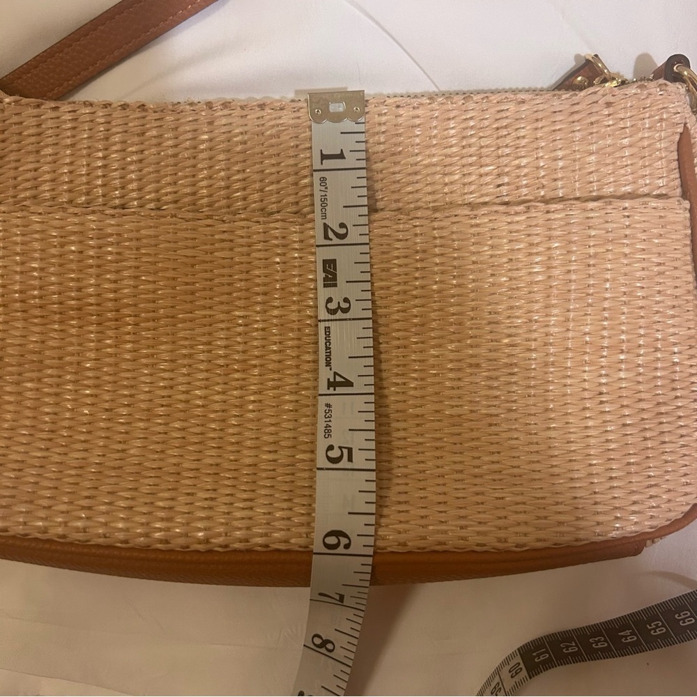 Nanette Lenore women’s beige shoulder basketweave‎ bag - Picture 11 of 12